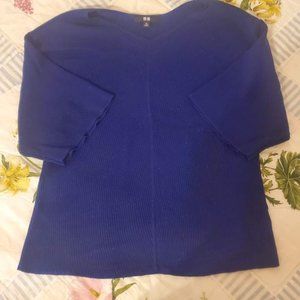 UNIQLO Royal Blue Knit Short Sleeve T
